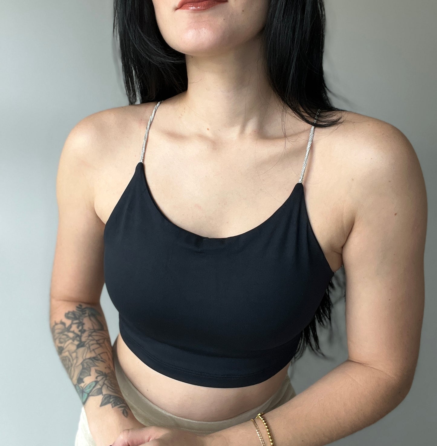 Black crop top