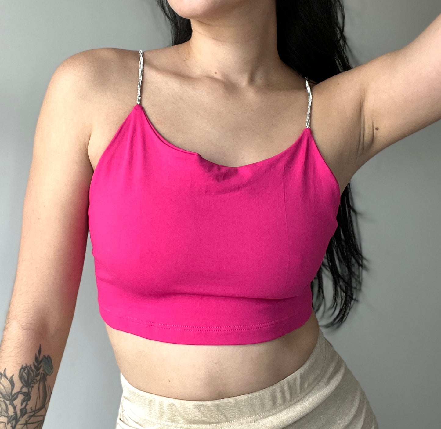 pink Crop top