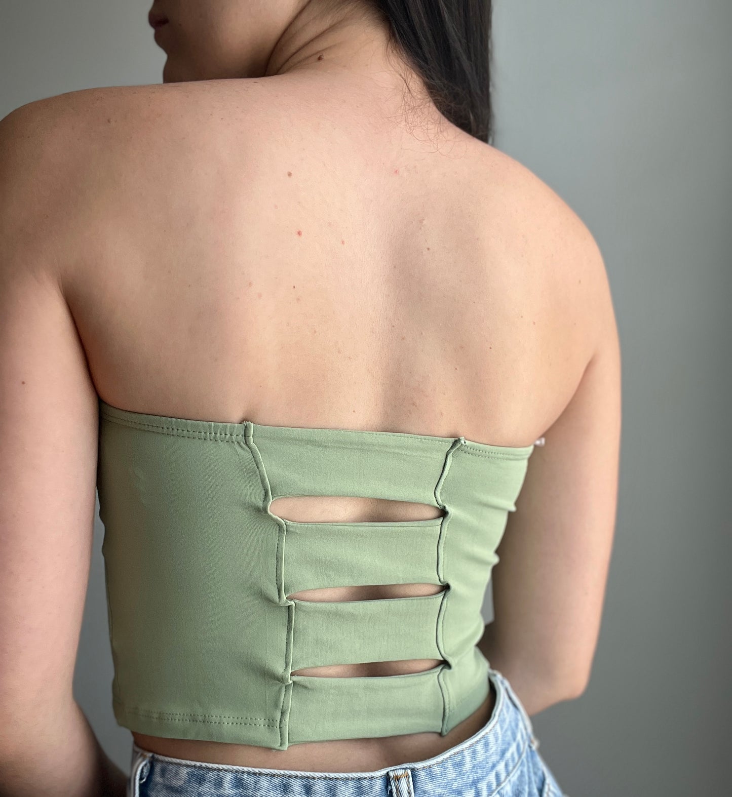 Solid Crop Tube Top - DIVINA CLOTHING STORE