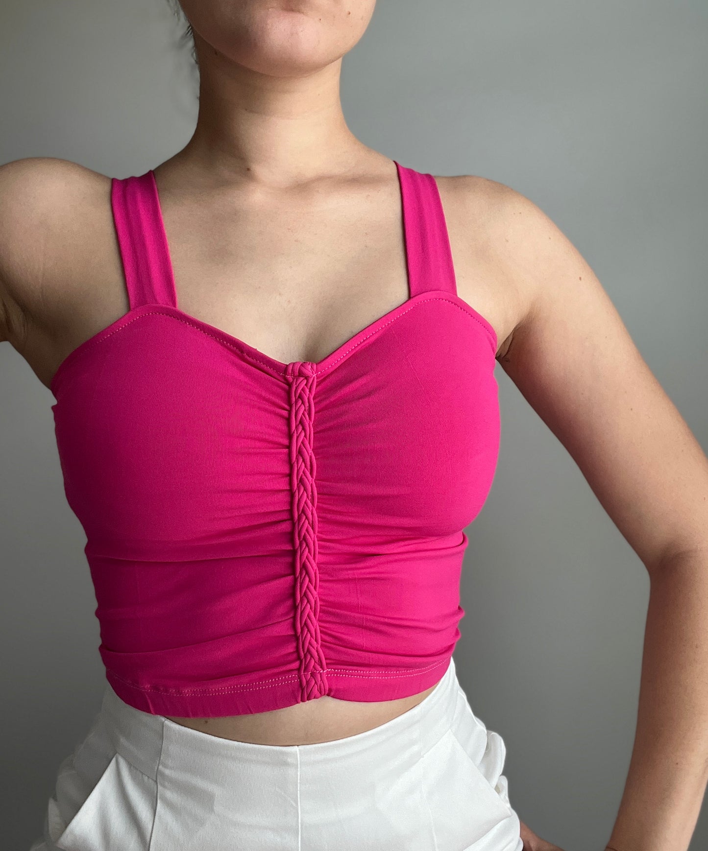 PINK CROP TOP
