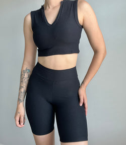 Ribbed Knit Sports Set - DIVINA CLOTHING STORE