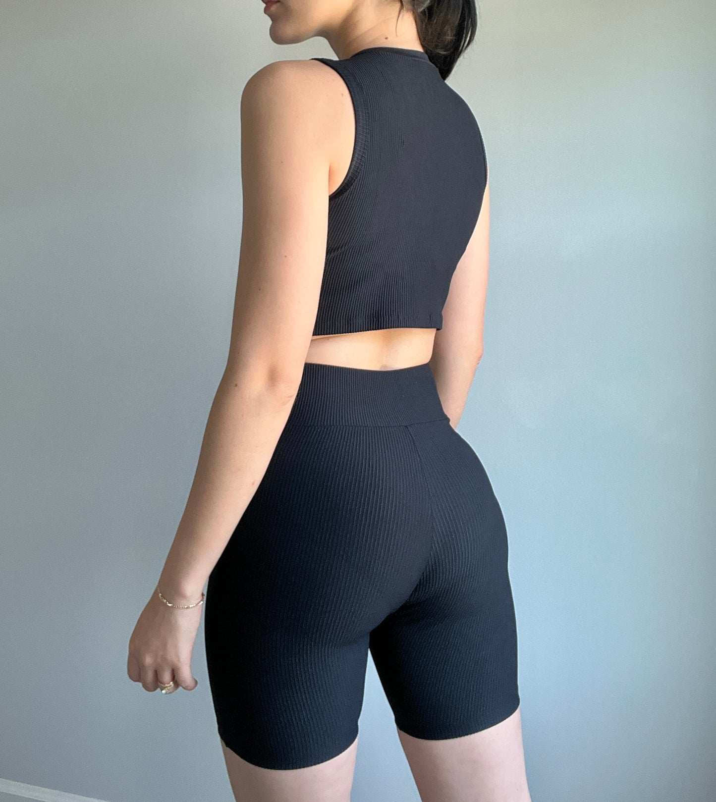 Ribbed Knit Sports Set - DIVINA CLOTHING STORE