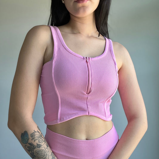 Ribbed Knit Sports Set - DIVINA CLOTHING STORE