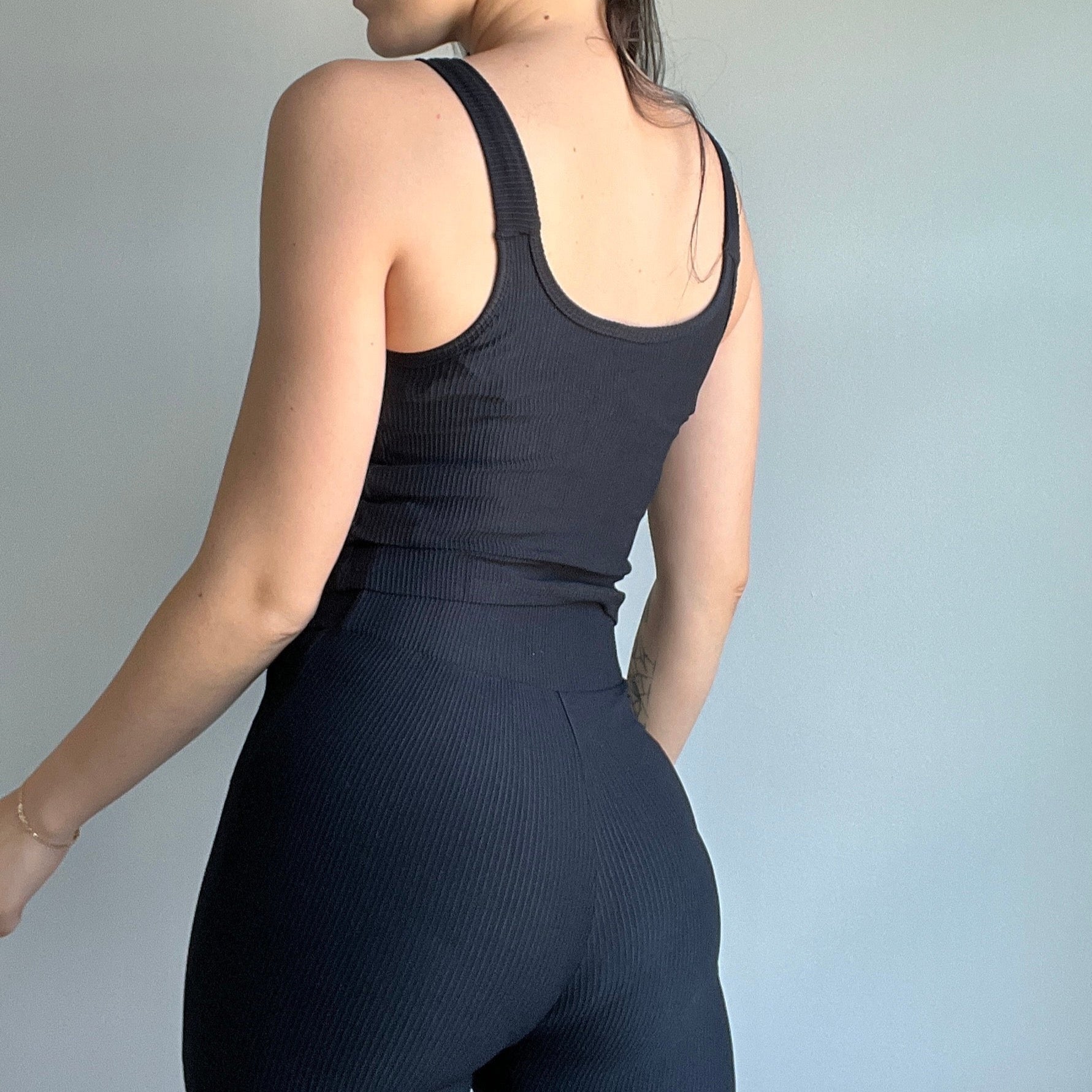 Ribbed Knit Sports Set - DIVINA CLOTHING STORE