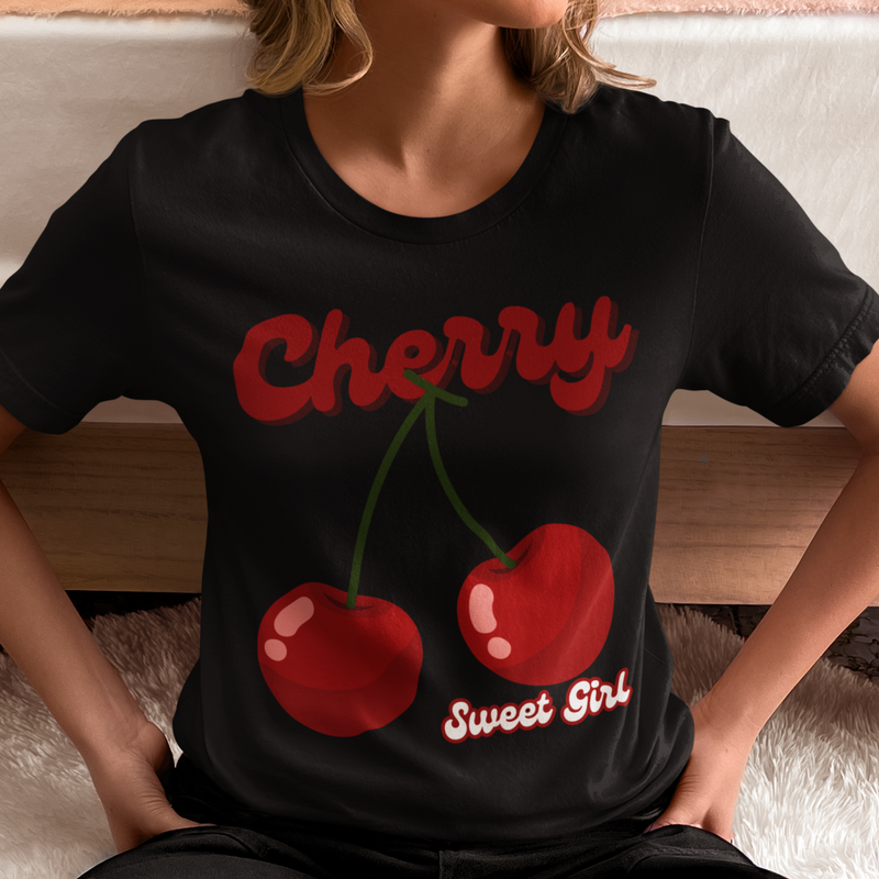 CHERRY TSHIRT - DIVINA CLOTHING STORE